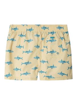 Pepe Jeans Shark Badehose in Gelb mit Muster für Jungen