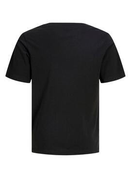 T-Shirt Jack and Jones Ontauk schwarz für Kinder.