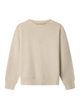 Sweatshirt Pepe Jeans William beige für Jungen.