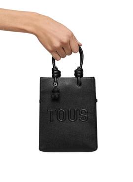 Handtasche Tous Mini Pop La Rue New Schwarz für Damen.