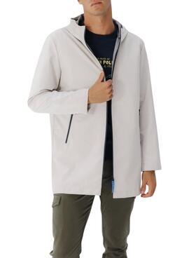 Wasserdichter Parka El Pulpo in Beige für Herren