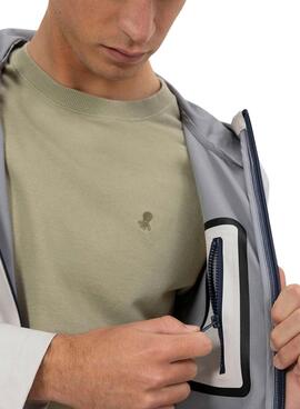 Wasserdichter Parka El Pulpo in Beige für Herren