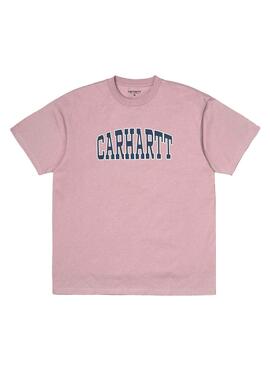 T-Shirt Carhartt Theory Pink Herren