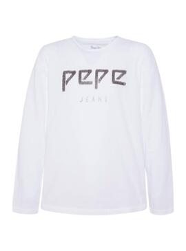 T-Shirt Pepe Jeans Alchemy Weiß Mädchen
