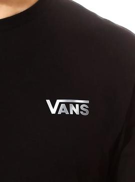 T-Shirt Vans Reflective Long Black Herren