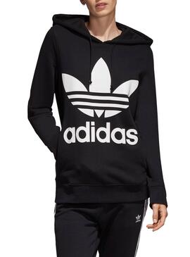 Sweatshirt Adidas Trefoil H Schwarz Für Damen