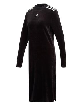 Adidas Black Velvet Dress Für Damen