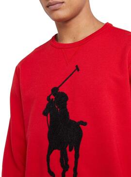 Sweatshirt Polo Ralph Lauren Big Logo Rot Herre