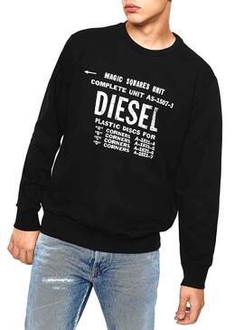 Sweatshirt Diesel Gir Black Herren
