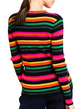 Pullover Naf Naf Multicolor Für Damen