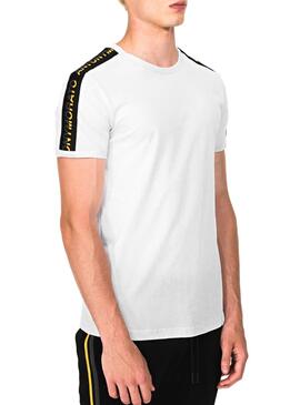T-Shirt Antony Morato-Logo Tape Weiß Herren