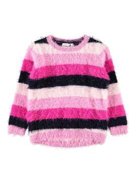 Pullover Name It Nasin Stripes Pink Mädchen