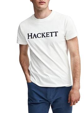 T-Shirt Hackett Army Weiß Herren