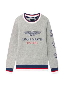Sweatshirt Hackett Aston Martin Racing Grau Junge