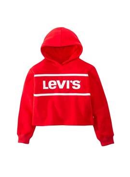 Sweatshirt Levis Cropped Rot Mädchen