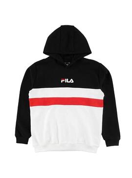 Sweatshirt Fila Logo Schwarz Junge