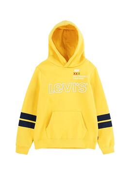 Sweatshirt Levis Diagonal Gelb Mädchen und Junge