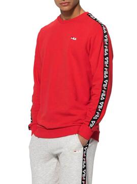 Sweatshirt Fila Aren Rot Für Herren