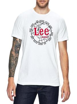 T-Shirt Lee World Tee Weiß Herren