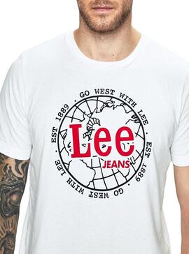 T-Shirt Lee World Tee Weiß Herren