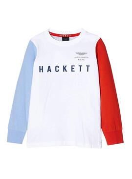 T-Shirt Hackett AMR Weiß Junge
