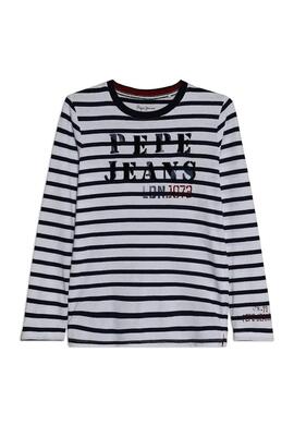 T-Shirt Pepe Jeans Renny Weiß Junge