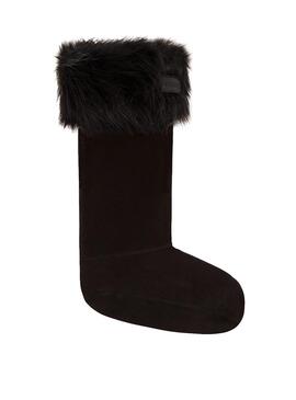 Hunter Faux Fur Black Socks für Damen