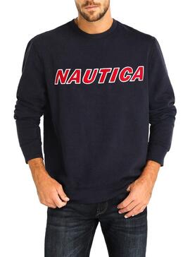 Sweatshirt Nautica Maxi Logo Blau Herren
