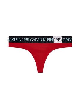 String Calvin Klein 1981 Rot Für Damen