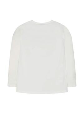 T-Shirt Mayoral Print White Für Mädchen