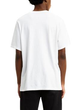 T-Shirt Levis Serif Logo Weiß Für Herren