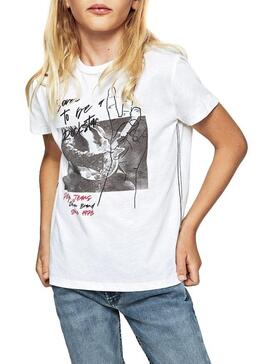 T-Shirt Pepe Jeans Troy Weiß Für Junge
