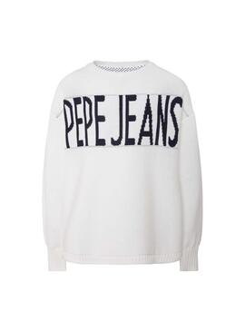 Pullover Pepe Jeans Vivian Weiß Für Mädchen