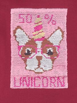 Sweatshirt Mayoral Hundepailletten für Mädchen