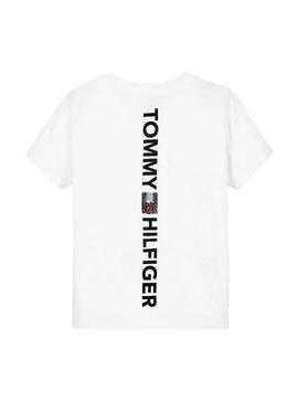T-Shirt Tommy Hilfiger Vertikal Weiß Junge