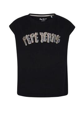 T-Shirt Pepe Jeans Trinity Schwarz Mädchen
