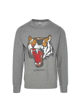 Sweatshirt Gorgeous Tiger Grau Herren