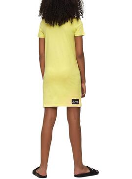Kleid Gelbes Calvin Klein Institutional Mädchen