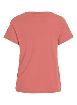 T-Shirt Vila Visus Coral Damen