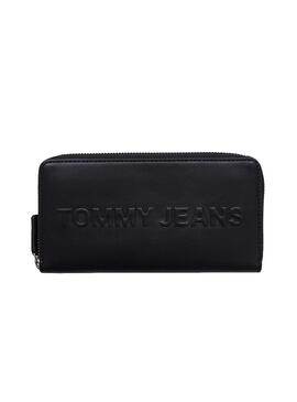 Tommy Jeans Wallet Bold Groß Schwarz Für Damen