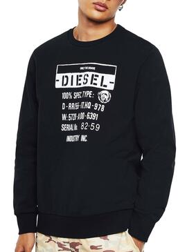 Sweatshirt Diesel S Girk S3 Schwarz Herren