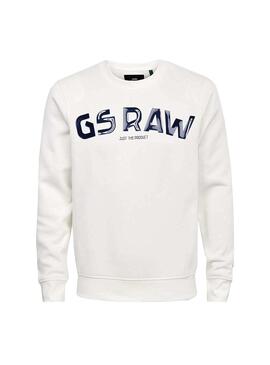 Sweatshirt G-Star GSRAW Weiß Herren