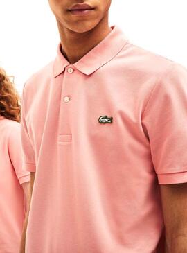 Polo Lacoste Live Unisex Stretch Pink 