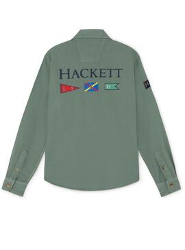 Hemd Hackett Military Grün Für Jungen