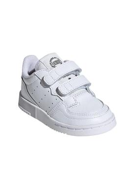 Sneaker Adidas Supercourt Weißer Junge und Mädchen