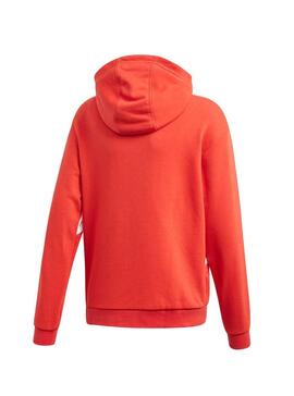 Sweatshirt Adidas BG Trefoil Hood Rot Jungen und Mädchen