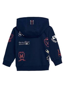 Sweatshirt Mayoral Wappen Blau navy Für Jungen