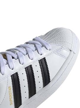 Sneaker Adidas Superstar J Weiß Mädchen und Jungen