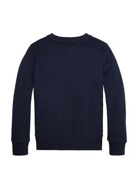 Sweatshirt Tommy Hilfiger Basic  Blaues Logo für Jungen