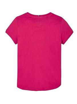 T-Shirt Tommy Hilfiger Folie Pink für Mädchen